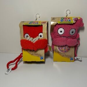 Red and Pink Ugly Dolls Plush Toy Set